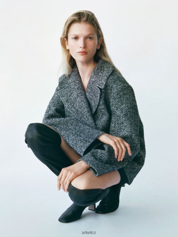 ženy ARKET saténová minisukně oblečení Černá J8R2D236