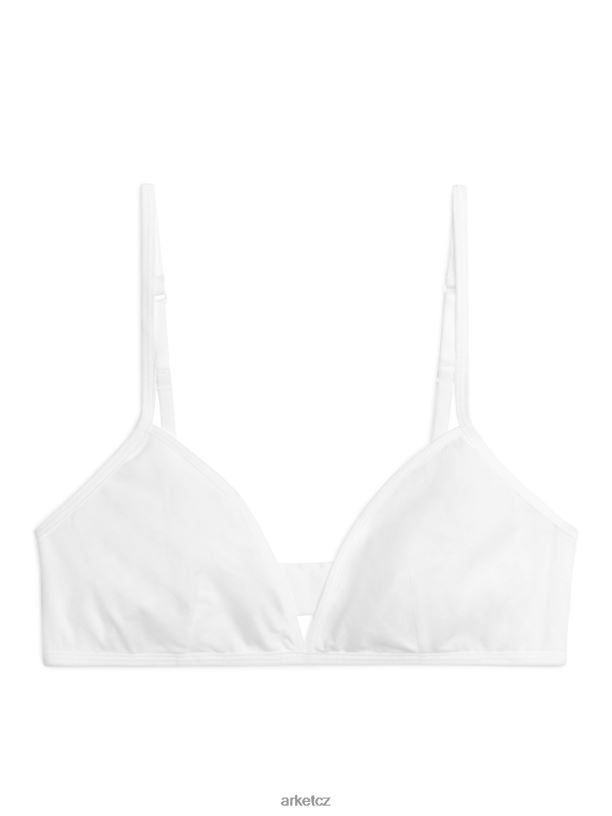 ženy ARKET bavlněná měkká podprsenka oblečení bílý J8R2D552