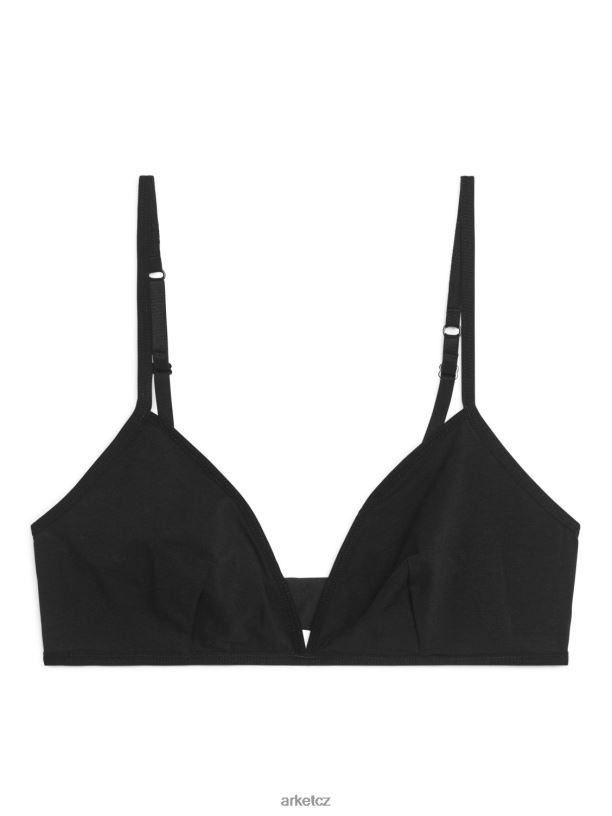 ženy ARKET bavlněná měkká podprsenka oblečení Černá J8R2D553
