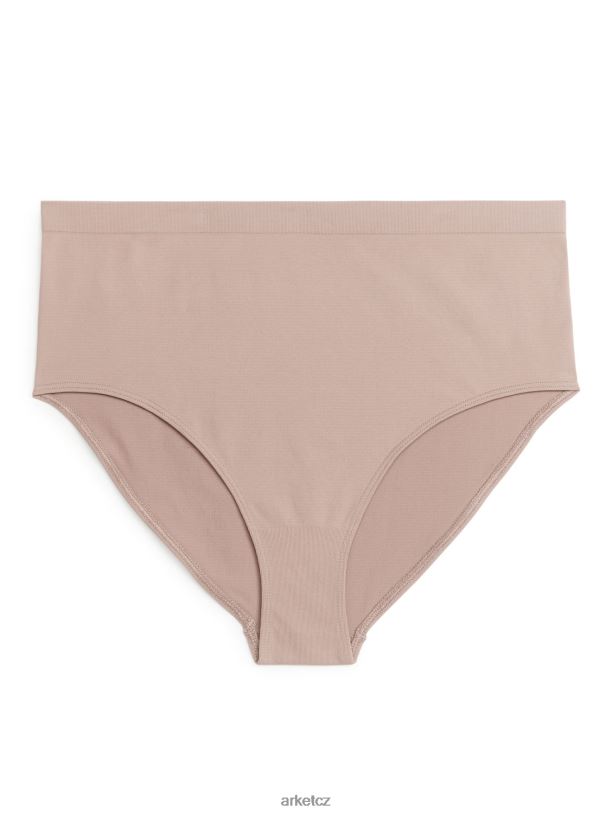 ženy ARKET bezešvé kalhotky s vysokým pasem oblečení béžový J8R2D558