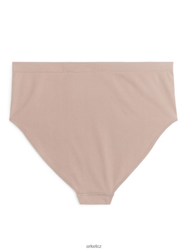 ženy ARKET bezešvé kalhotky s vysokým pasem oblečení béžový J8R2D558