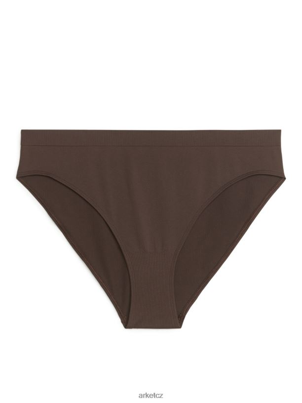 ženy ARKET bezešvé slipy oblečení tmavě hnědá J8R2D541