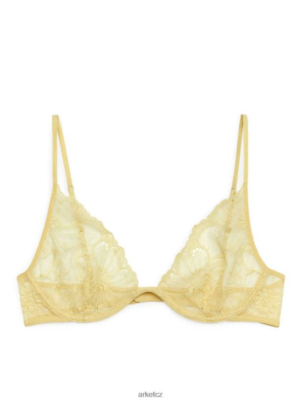ženy ARKET krajková drátěná podprsenka oblečení žlutá J8R2D534