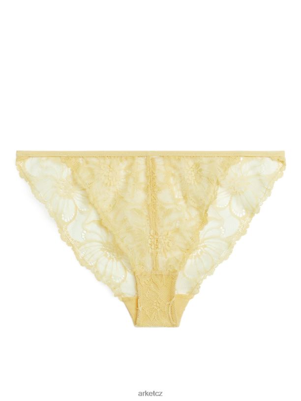 ženy ARKET krajková tanga oblečení žlutá J8R2D535