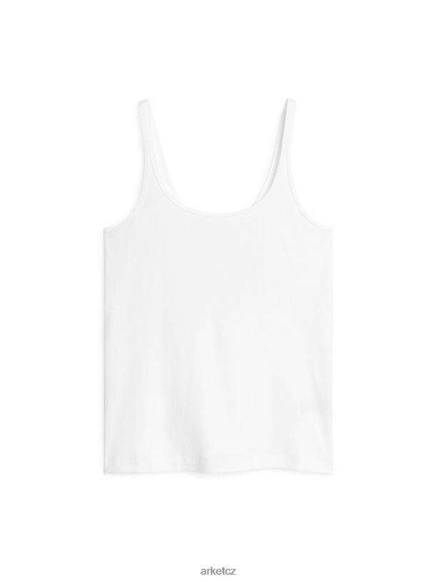 ženy ARKET žebrované tílko oblečení bílý J8R2D282