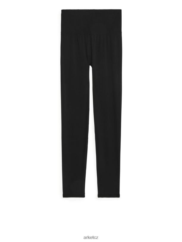 ženy ARKET bezešvé punčochové kalhoty na jógu oblečení Černá J8R2D504