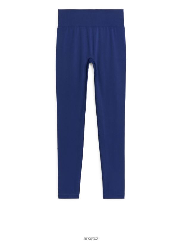 ženy ARKET bezešvé punčochové kalhoty na jógu oblečení modrý J8R2D509