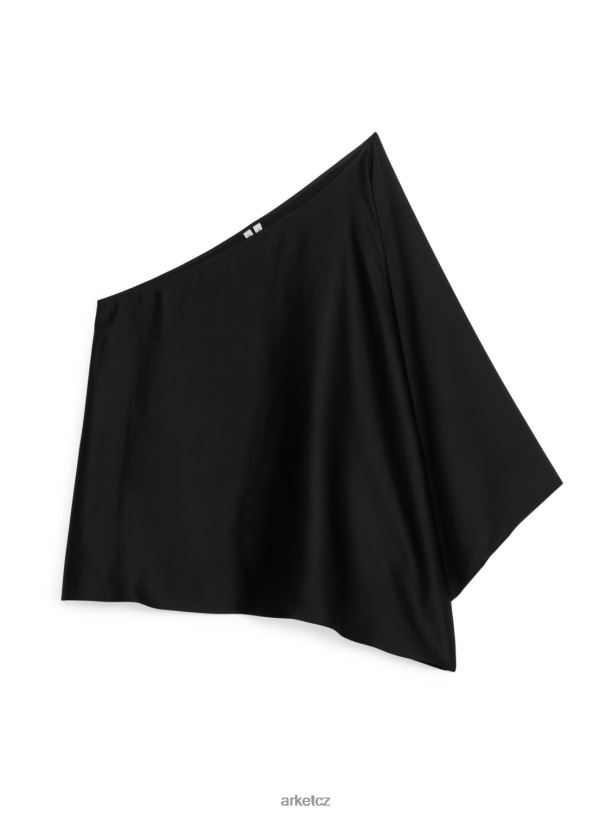 ženy ARKET asymetrický top oblečení Černá J8R2D30