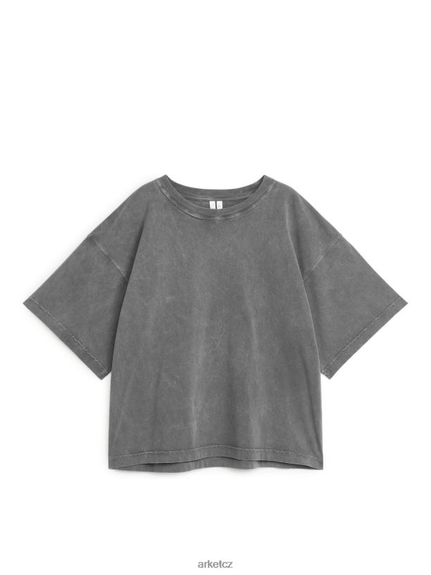 ženy ARKET bavlněné tričko oblečení Černá J8R2D323