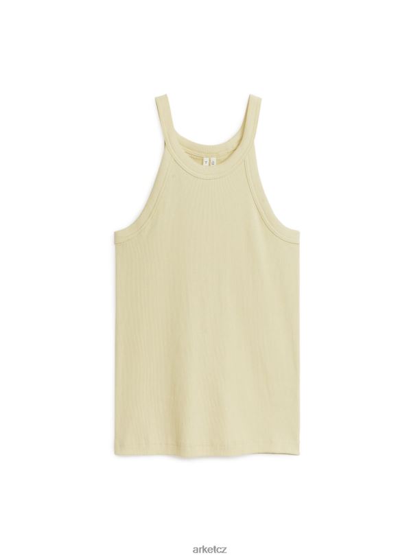 ženy ARKET žebrované tílko oblečení béžový J8R2D308