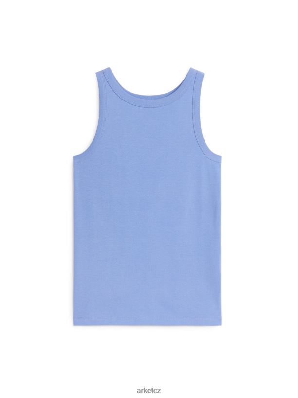 ženy ARKET žebrované tílko oblečení světle modrá J8R2D332