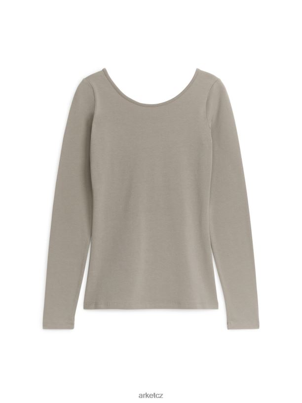 ženy ARKET žerzejový top s véčkovým výstřihem oblečení krtek J8R2D292