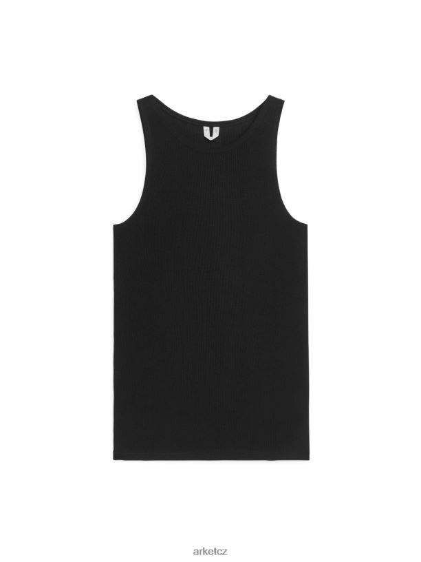 ženy ARKET hedvábné tílko oblečení Černá J8R2D359