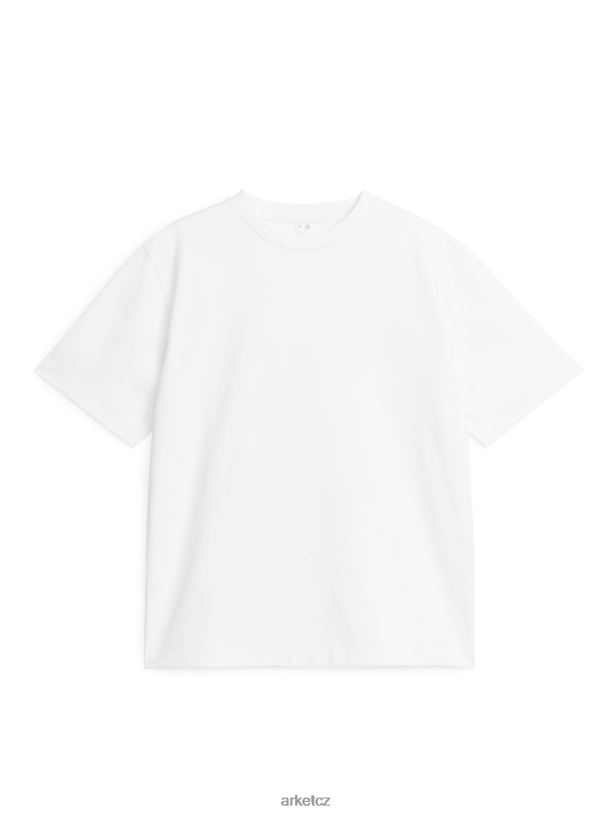 ženy ARKET interlockové tričko oblečení bílý J8R2D1008