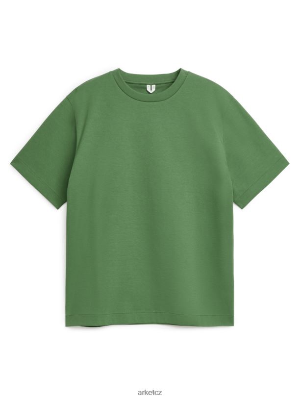 ženy ARKET interlockové tričko oblečení zelená J8R2D1025