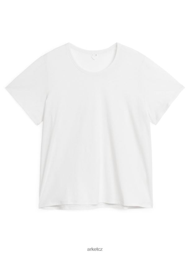 ženy ARKET lehké bavlněné tričko oblečení bílý J8R2D296