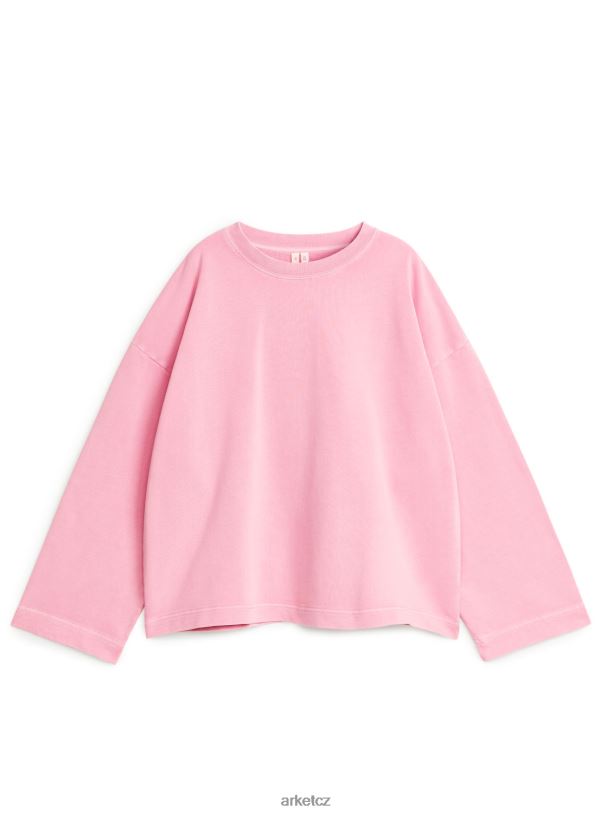 ženy ARKET mikina volného střihu oblečení růžový J8R2D312