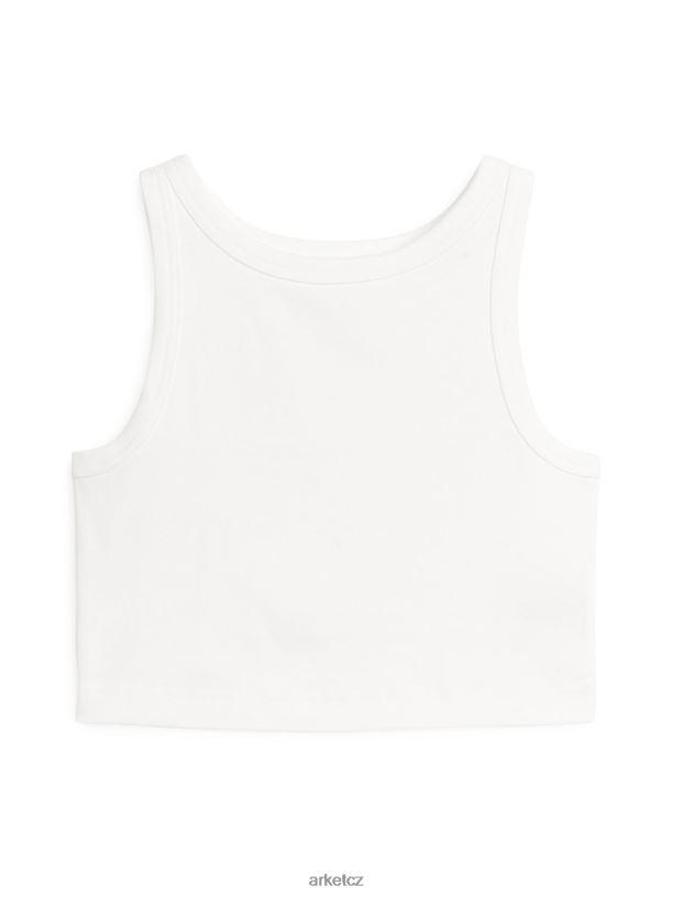 ženy ARKET oříznuté tílko oblečení bílý J8R2D304