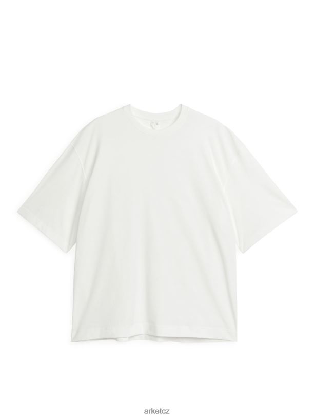ženy ARKET oversized lehké tričko oblečení bílý J8R2D1032