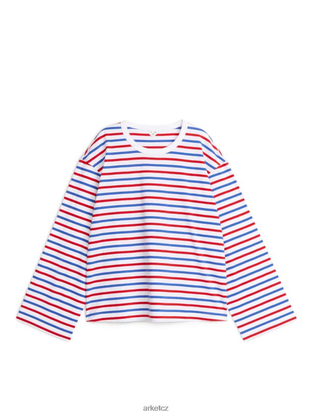 ženy ARKET oversized tričko oblečení bílá/červená/modrá J8R2D337