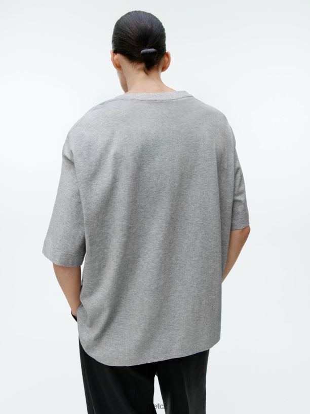 ženy ARKET oversized tričko oblečení šedá melanž J8R2D276
