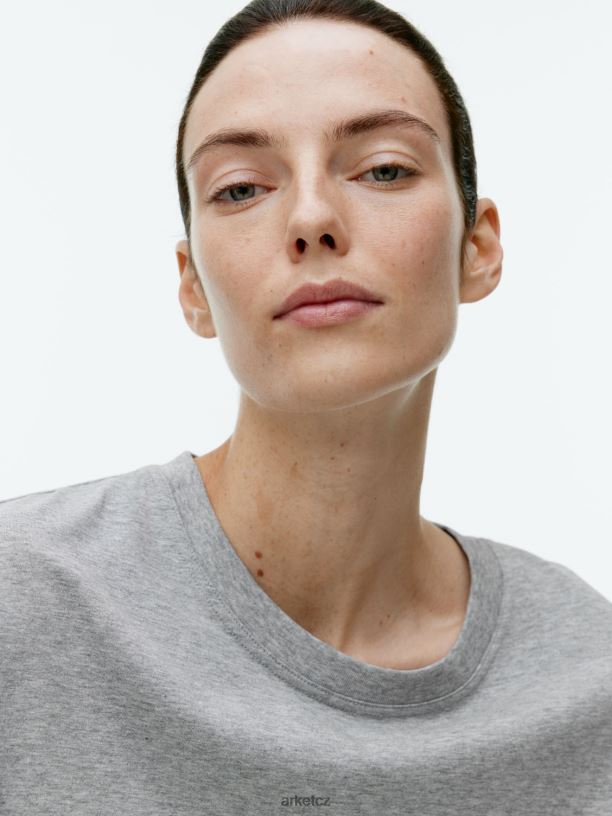 ženy ARKET oversized tričko oblečení šedá melanž J8R2D276