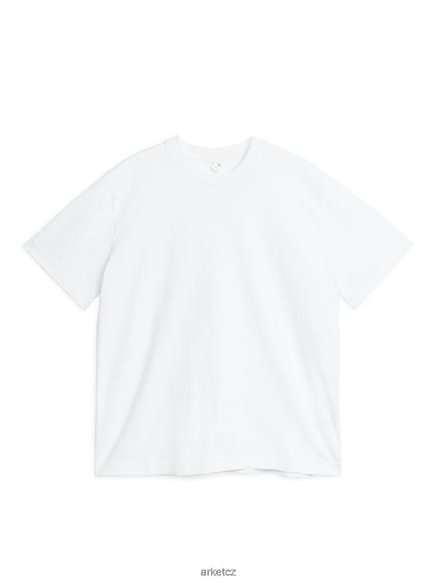 ženy ARKET oversized tričko vysoké gramáže oblečení bílý J8R2D1005
