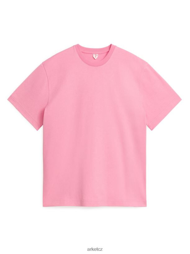 ženy ARKET oversized tričko vysoké gramáže oblečení růžový J8R2D1026