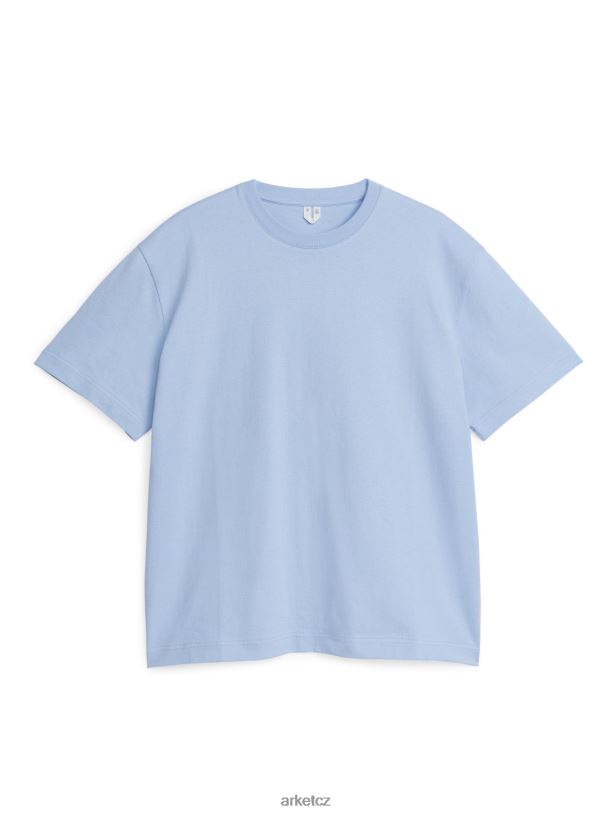 ženy ARKET oversized tričko vysoké gramáže oblečení světle modrá J8R2D1006
