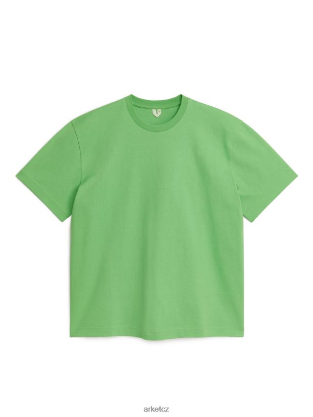 ženy ARKET oversized tričko vysoké gramáže oblečení zelená J8R2D1029