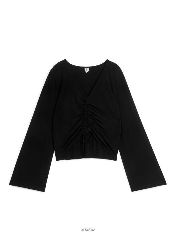 ženy ARKET stahovací top oblečení Černá J8R2D327