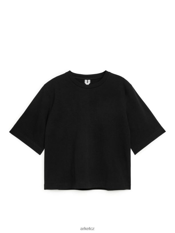 ženy ARKET těžké boxy tričko oblečení Černá J8R2D387