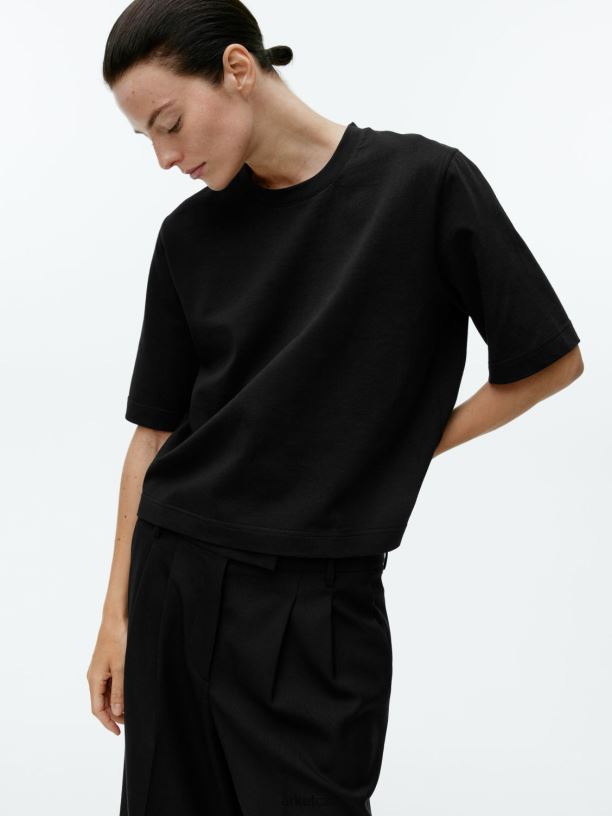 ženy ARKET těžké boxy tričko oblečení Černá J8R2D387