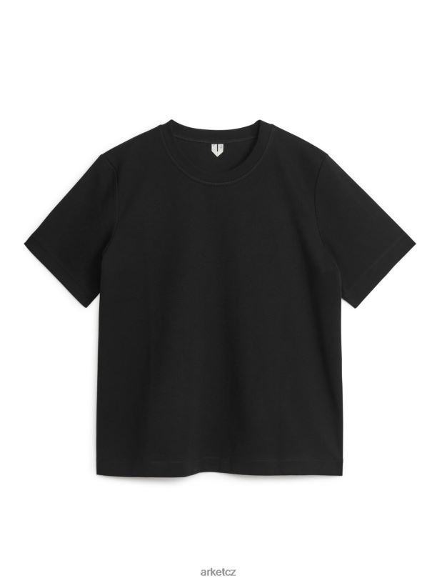 ženy ARKET těžké tričko oblečení Černá J8R2D341