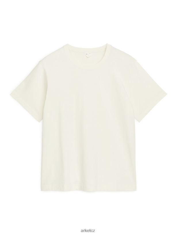 ženy ARKET těžké tričko oblečení špinavě bílé J8R2D996