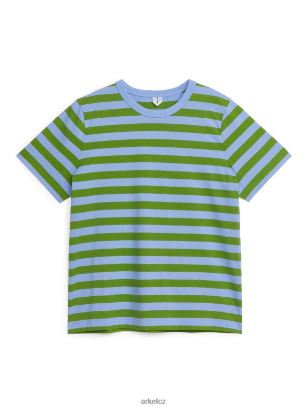 ženy ARKET tričko s krátkým rukávem oblečení zelená/lila J8R2D331