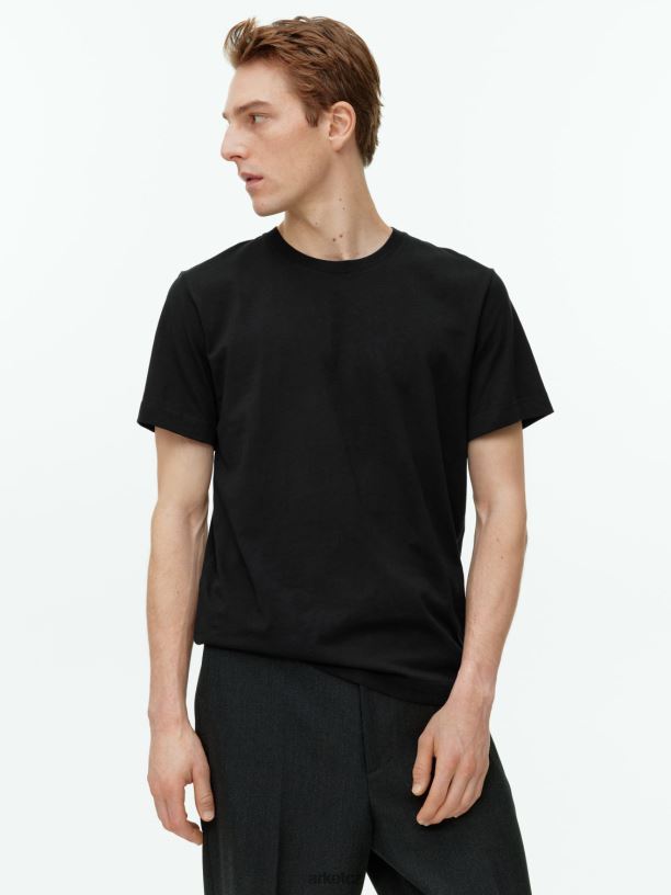 ženy ARKET tričko střední gramáže oblečení Černá J8R2D992