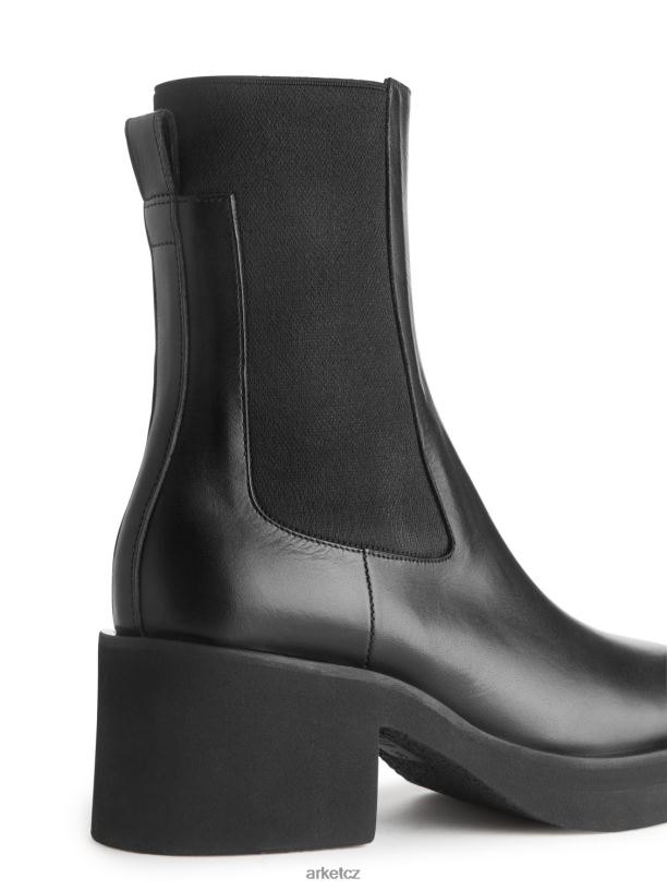 ženy ARKET chelsea boots na podpatku obuv Černá J8R2D737