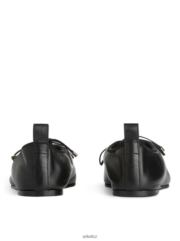 ženy ARKET šněrovací derby byty obuv Černá J8R2D720