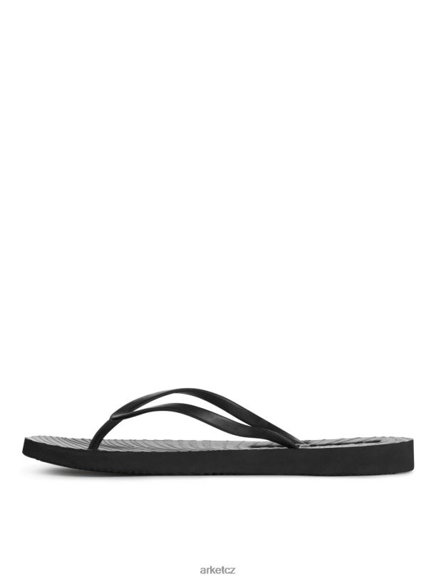 ženy ARKET pražce zúžené žabky obuv Černá J8R2D709