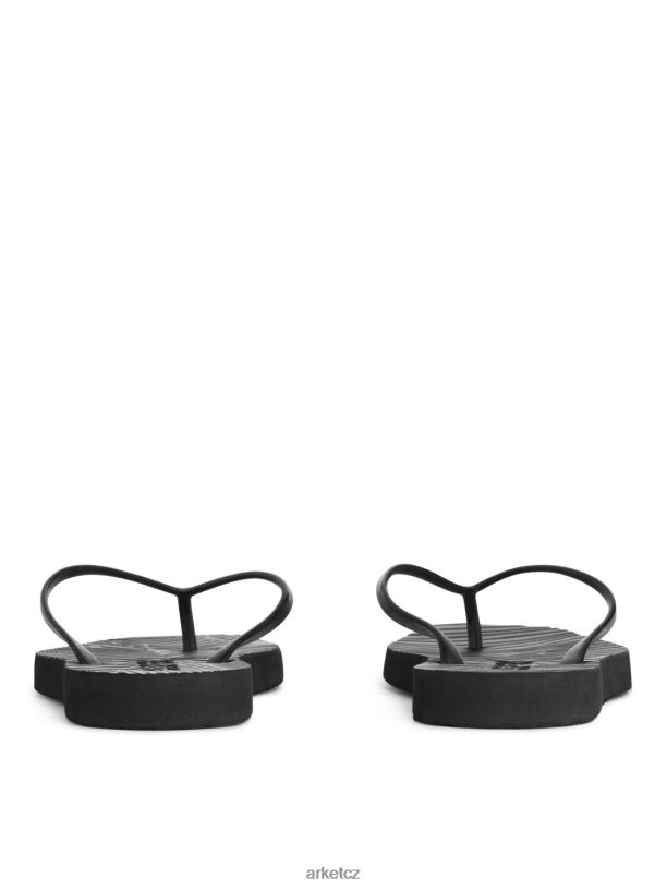 ženy ARKET pražce zúžené žabky obuv Černá J8R2D709