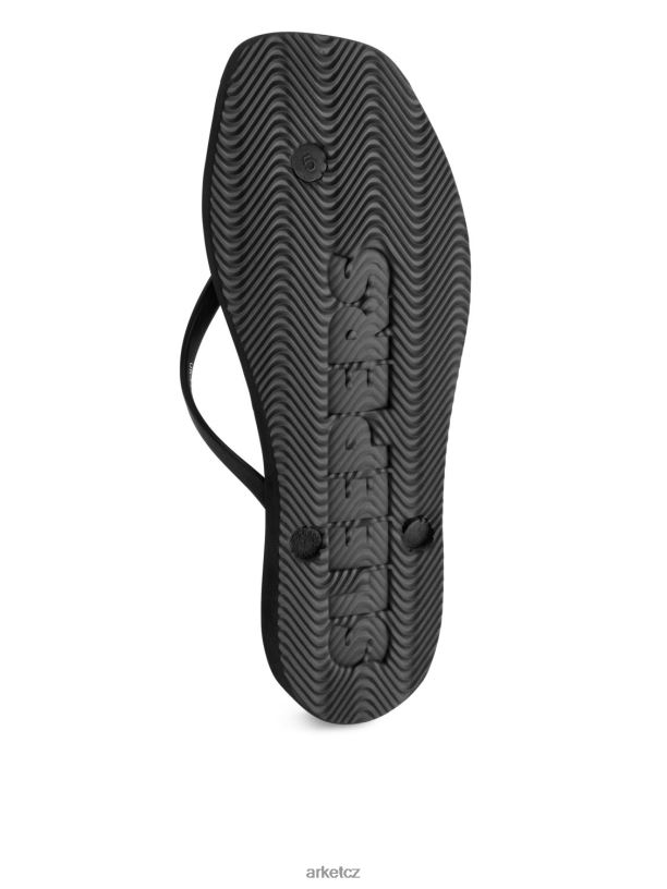 ženy ARKET pražce zúžené žabky obuv Černá J8R2D709