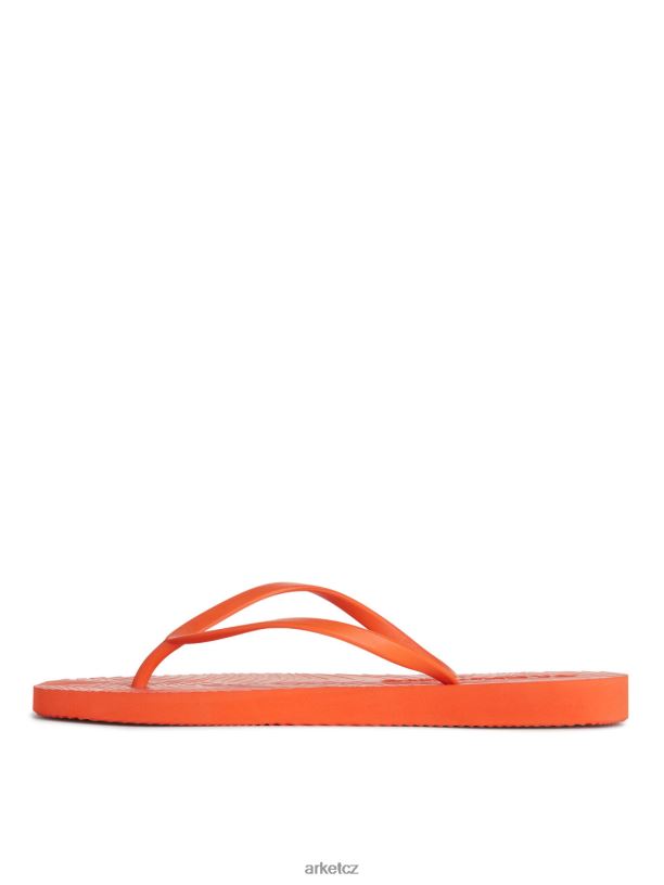 ženy ARKET pražce zúžené žabky obuv oranžový J8R2D710
