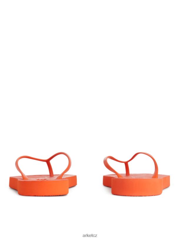 ženy ARKET pražce zúžené žabky obuv oranžový J8R2D710