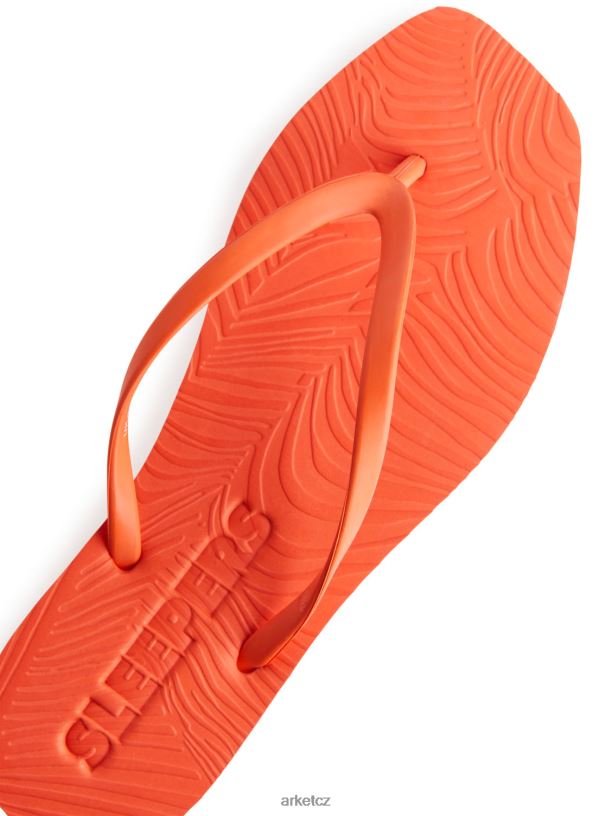 ženy ARKET pražce zúžené žabky obuv oranžový J8R2D710