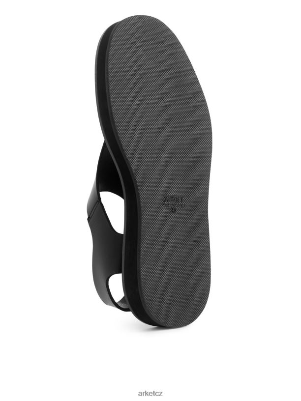 ženy ARKET masivní kožené sandály obuv Černá J8R2D705