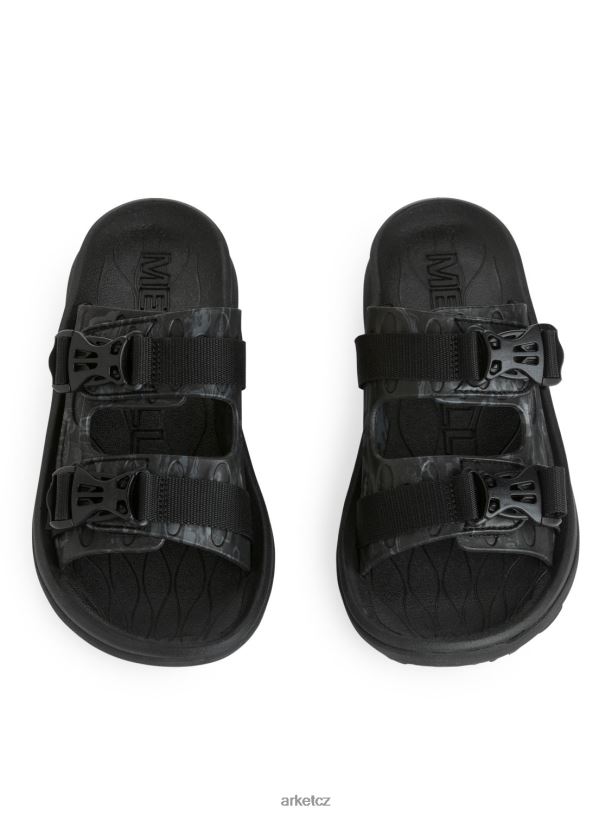 ženy ARKET merrell hut ultra wrap sandály obuv Černá J8R2D665