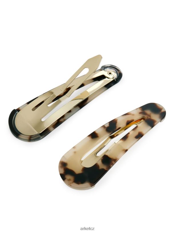 ženy ARKET sada sponek do vlasů 2 ks Příslušenství želva J8R2D854