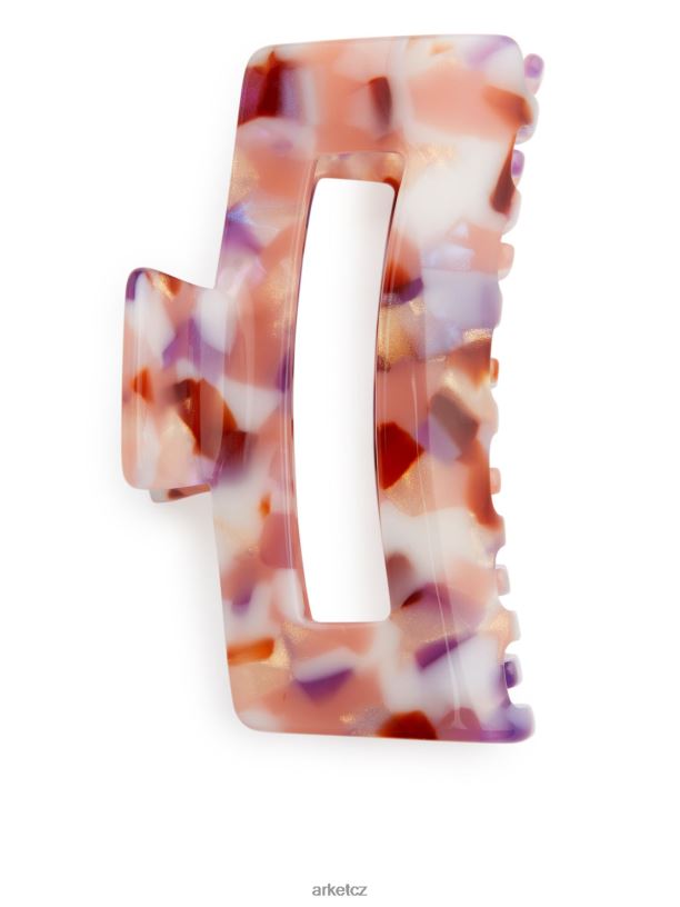 ženy ARKET velký dráp do vlasů Příslušenství béžová/lila J8R2D849