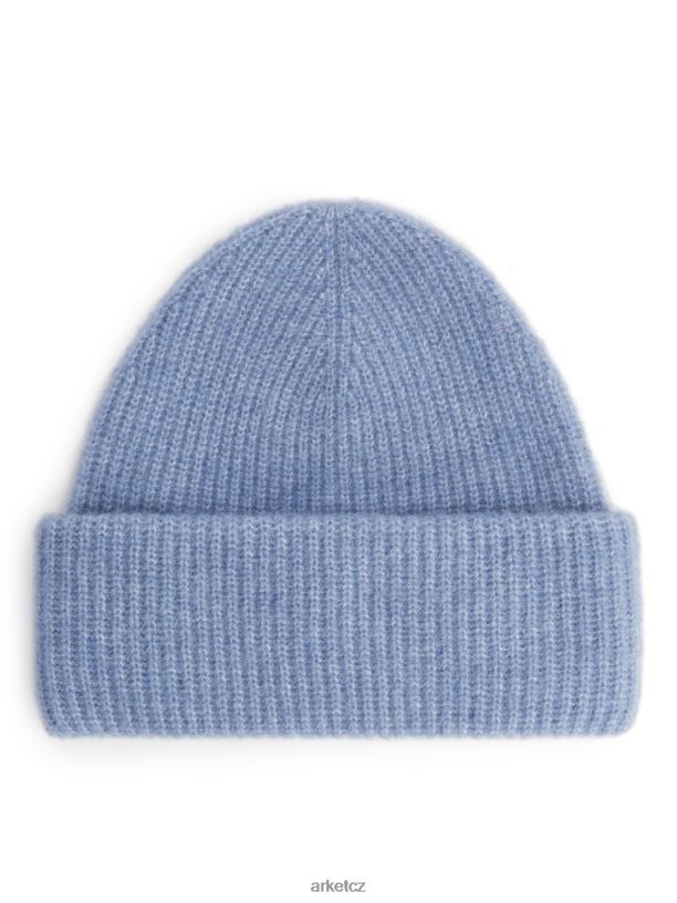 ženy ARKET dvojitá merino čepice z alpaky Příslušenství světle modrá J8R2D906